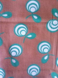 1930s original cotton geometric flower pattern